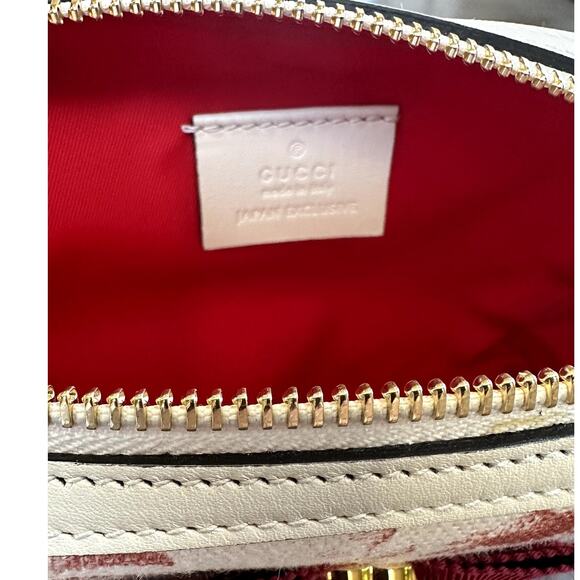 GUCCI Cosmetic Pouch Japan Limited Ribbon Herbarium Flora - Picture 8 of 9